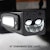 Race Sport Lighting FHDHB1116SL Hitch Bar Reverse 7in LED Flood Light HD Bolt-On Chrome Kit-Single End Light Cap