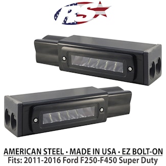 Race Sport Lighting FHDHB1116 Dual Row Blacked Out Light Bar Kits