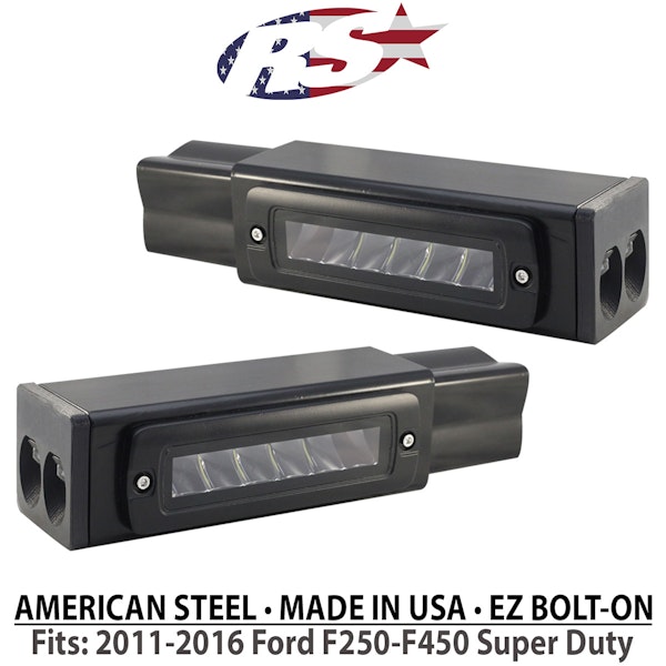 Race Sport Lighting FHDHB1116 Dual Row Blacked Out Light Bar Kits