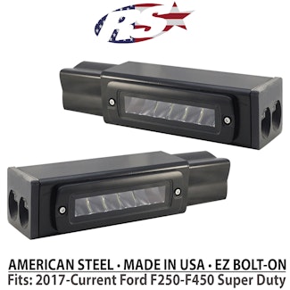 Race Sport Lighting FHDHB17UP Dual Row Blacked Out Light Bar Kits