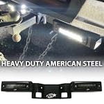 Race Sport Lighting GM1500HB19UP 1500 Hitch Bar Reverse 7in LED Flood Lighting Heavy Duty Bolt-On Blacked Out Kit