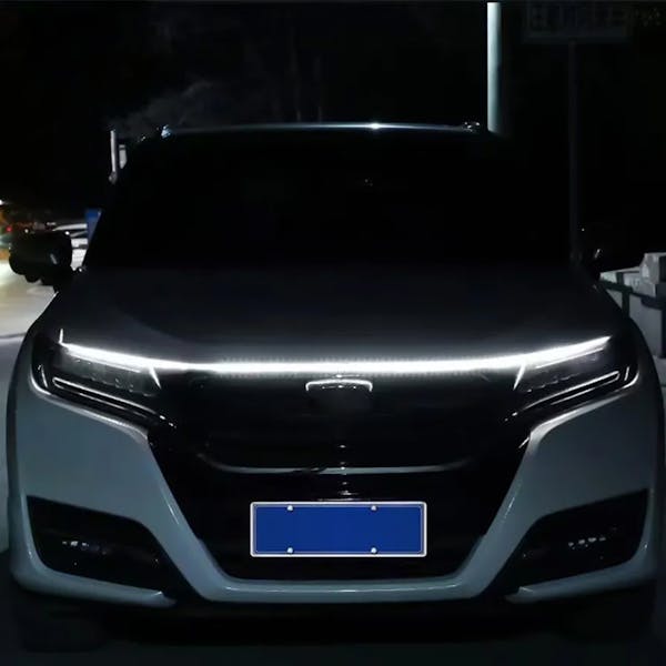 Race Sport Lighting HOODKIT2 LED Knight Rider Scanning Hood Brow DRL Flex Cool White Kit