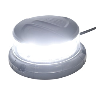 Race Sport Lighting LPBAW LoPro White and Amber Strobing Wig Wag Round Beacon with Portable Magnetic