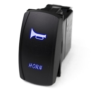 Race Sport Lighting MSTLS04B LED Rocker Switch w/Blue LED Radiance - Horn