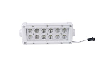 Race Sport Lighting MS36WWDS 6.5inch Marine Grade Dual Row Straight Light Bar