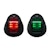 Race Sport Lighting MSPS12BSGR 12V-24V Marine Starboard GREEN and Port RED LED light set with Black Shell