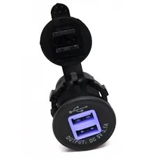 Race Sport Lighting RS50884 2 Port USB Socket 3.1A Input: DC12V/24V Output