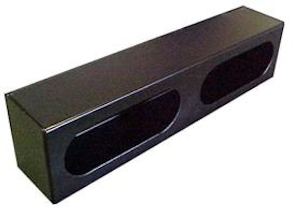 Race Sport Lighting RS-103-2 6 X 2.5 Double Oval Powder Coated Steel Light Box with knockouts
