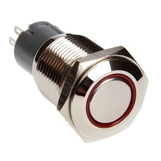Race Sport Lighting RS-2P16MM-LEDR LED Two Position on/off Switch (Red)