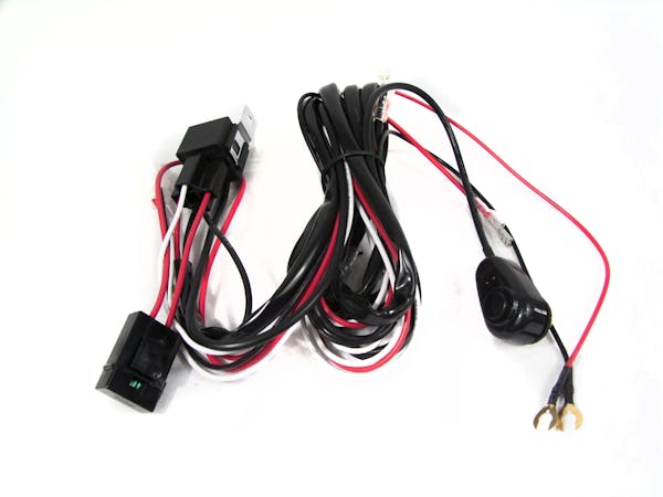 Race Sport Lighting RS-SS-HARN Universal Light Bar Wire Harness w/ Switch (for Spots and 8in-32in Bars Only)