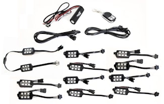 Race Sport Lighting RS12RGB ColorAdapt 12-Piece Light 6SMD POD RGB Multi-Color Accent Kit