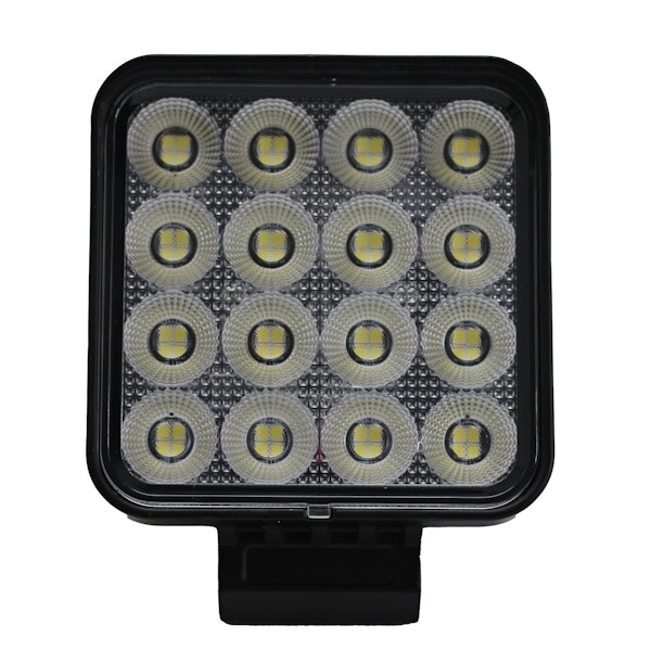 Race Sport Lighting RS4IQ64WS 4.25-inch 64-Watt Square IQ Series Auxiliary LED Flood Beam Light