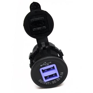 Race Sport Lighting RS50884 2 Port USB Socket 3.1A Input: DC12V/24V Output
