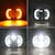 Race Sport Lighting RS5X7SSB 5x7 60-Watt BlackedOut  Sealed beam Conversion Headlight DRL- Turn Signal Spider