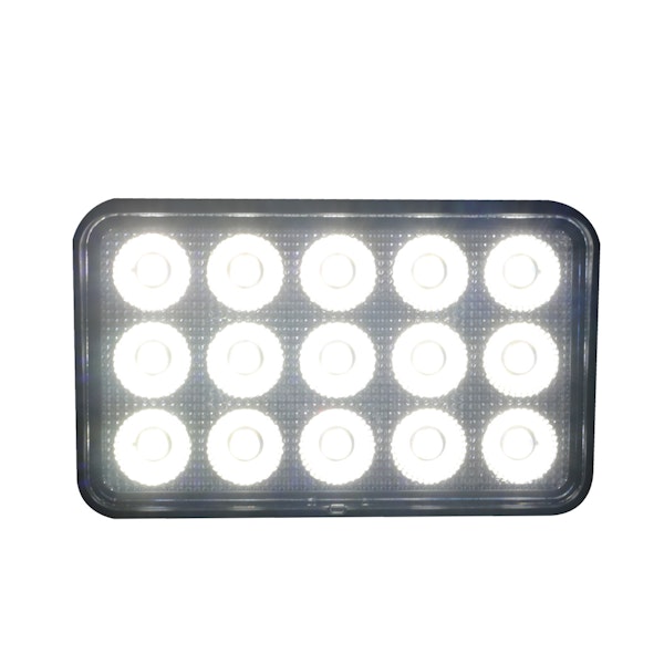 Race Sport Lighting RS6IQ60W 6 x 3.75in 60-Watt Rectangle IQ Series Auxiliary LED Flood Beam Light