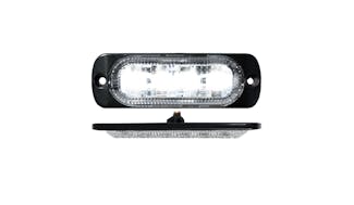 Race Sport Lighting RS70014W 4-LED Ultra Slim Flush Mount 19-Flash Pattern Marker Strobe Light (White)