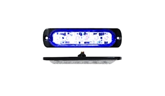 Race Sport Lighting RS70016B 6-LED Ultra Slim Flush Mount 19-Flash Pattern Marker Strobe Light (Blue)