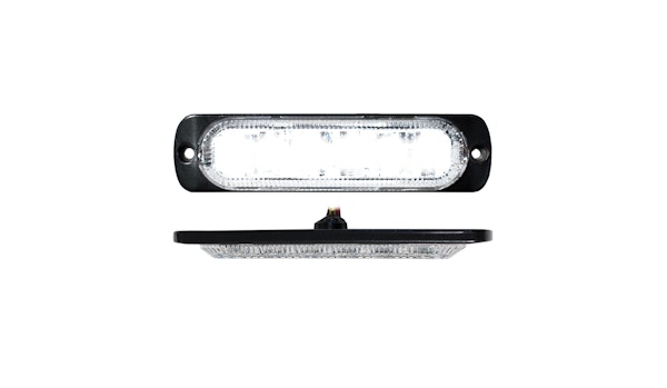 Race Sport Lighting RS70016W 6-LED Ultra Slim Flush Mount 19-Flash Pattern Marker Strobe Light (White)