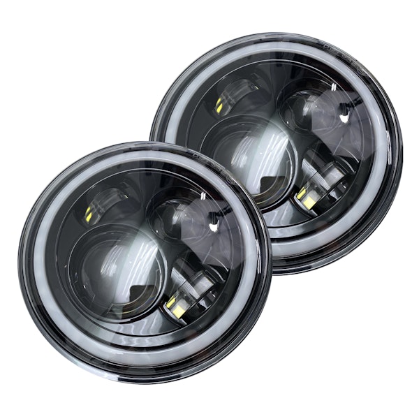 Race Sport Lighting RS7RGBH2 7 LED Projector Kit 4x10Watt with ColorSMART RGB Multi-Color Halo