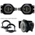 Race Sport Lighting RS9COMBOKIT 9 inch LED RGBW Headlights & Fog Light Combo Kit