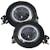 Race Sport Lighting RS9JL4 9in Headlight and 4 inch Foglight ColorSMART Combo Complete RGB Multi-Color kit