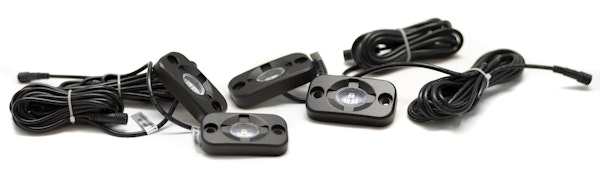 Race Sport Lighting RSCR3RGB ColorSMART L8 Series 4-Piece RGB High Power CREE Diode Technology Rock Light Kit