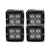 Race Sport Lighting RSL14-12w 4 x 12w CREE Square Cube  Light + L14 Bracket