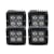 Race Sport Lighting RSL14-12w 4 x 12w CREE Square Cube  Light + L14 Bracket