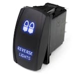 Race Sport Lighting RSLJ13B LED Rocker Switch w/Blue LED Radiance - Reverse Lights