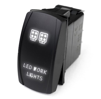 Race Sport Lighting RSLJ36W LED Rocker Switch w/White LED Radiance - LED Work Lights