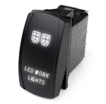 Race Sport Lighting RSLJ36W LED Rocker Switch w/White LED Radiance - LED Work Lights