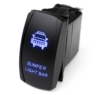 Race Sport Lighting RSLJ3B LED Rocker Switch w/Blue LED Radiance - Bumper Light Bar