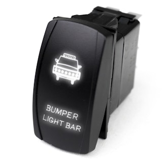 Race Sport Lighting RSLJ3W LED Rocker Switch w/White LED Radiance - Bumper Light Bar