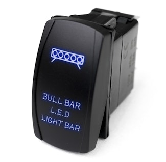 Race Sport Lighting RSLJ46B LED Rocker Switch w/Blue LED Radiance - Bull Bar LED Light Bar