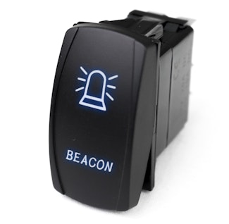 Race Sport Lighting RSLJ51B LED Rocker Switch w/Blue LED Radiance - Beacon
