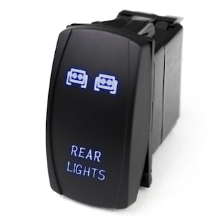 Race Sport Lighting RSLJ60B LED Rocker Switch w/Blue LED Radiance - Rear Lights