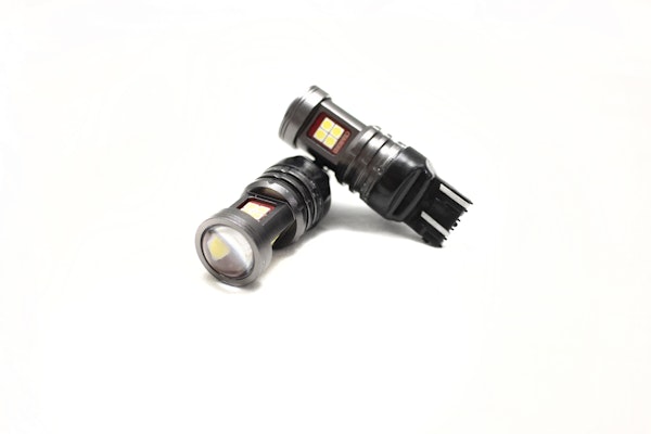 Race Sport Lighting RSTB7443W Terminator Series WHITE 7443 Base LED Replacement Bulbs - DRL, Brake Light