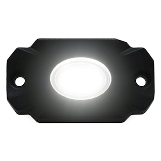 Race Sport Lighting ULTRA1W Single White Ultra Bright LED Rock Light Crawler Pod 1250 Lumens