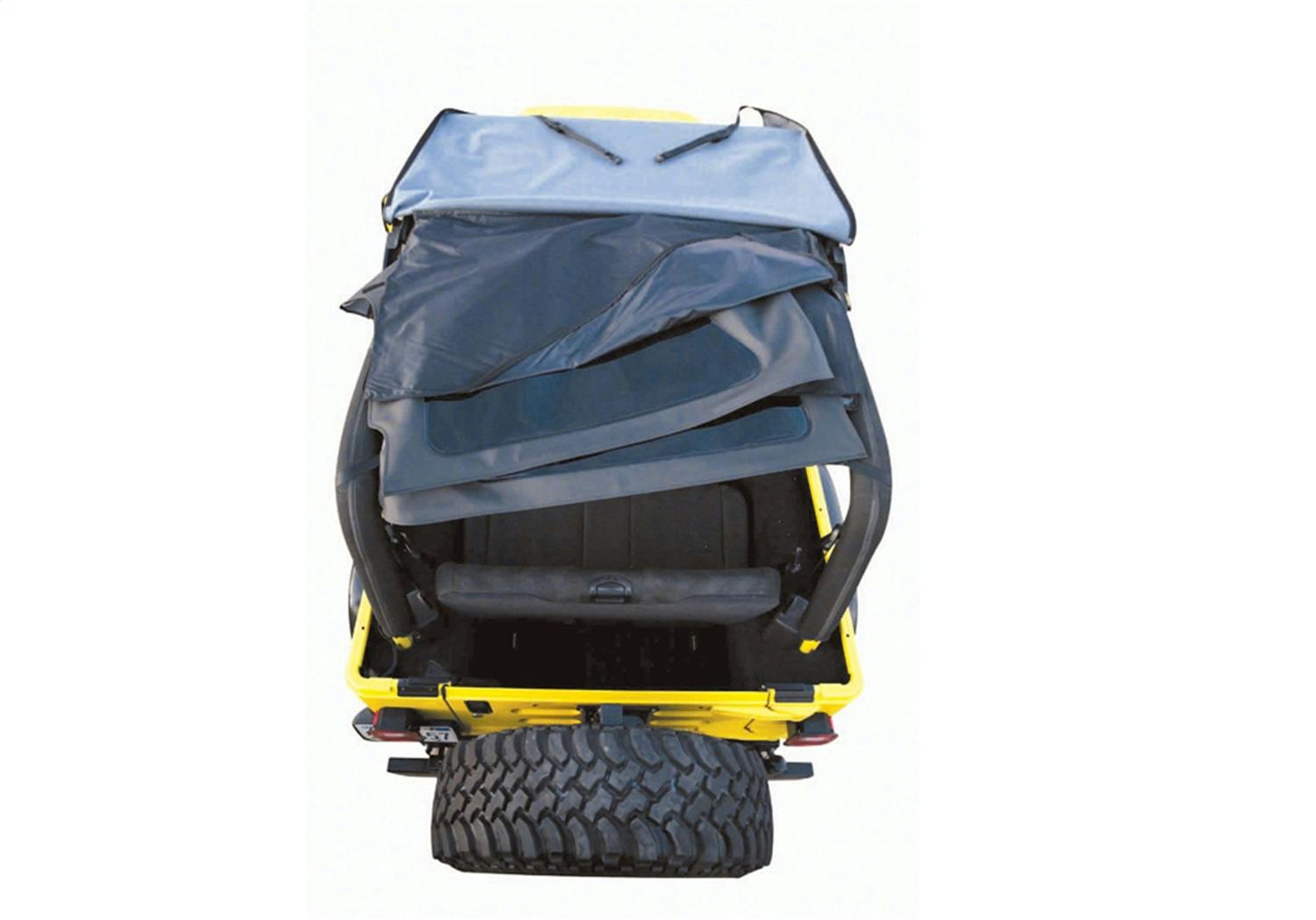Rampage Products 109535 Frameless Soft Top Kit; Black