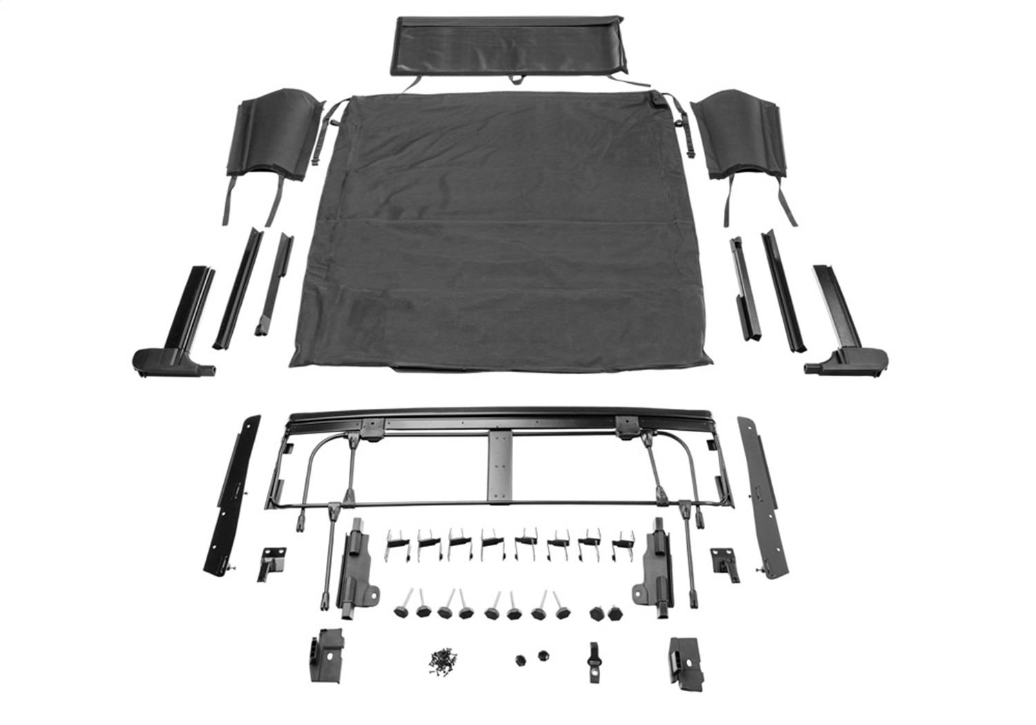 小物 GLEN bullbase Rampage Products 139035 Frameless Trail Top JEEP, Black Diamond