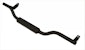 Rampage Products 26627 Slimline 2 in. Round Side Bar Cab Length; Textured Black Powder Coat