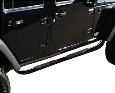 Rampage Products 8628 Body Side 3 in. Round Step Bar Wheel -To- Wheel ...