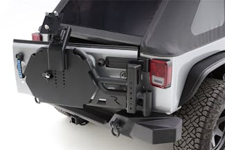Rampage Products 9950919 Trail Guard Tire Carrier, JK, Black