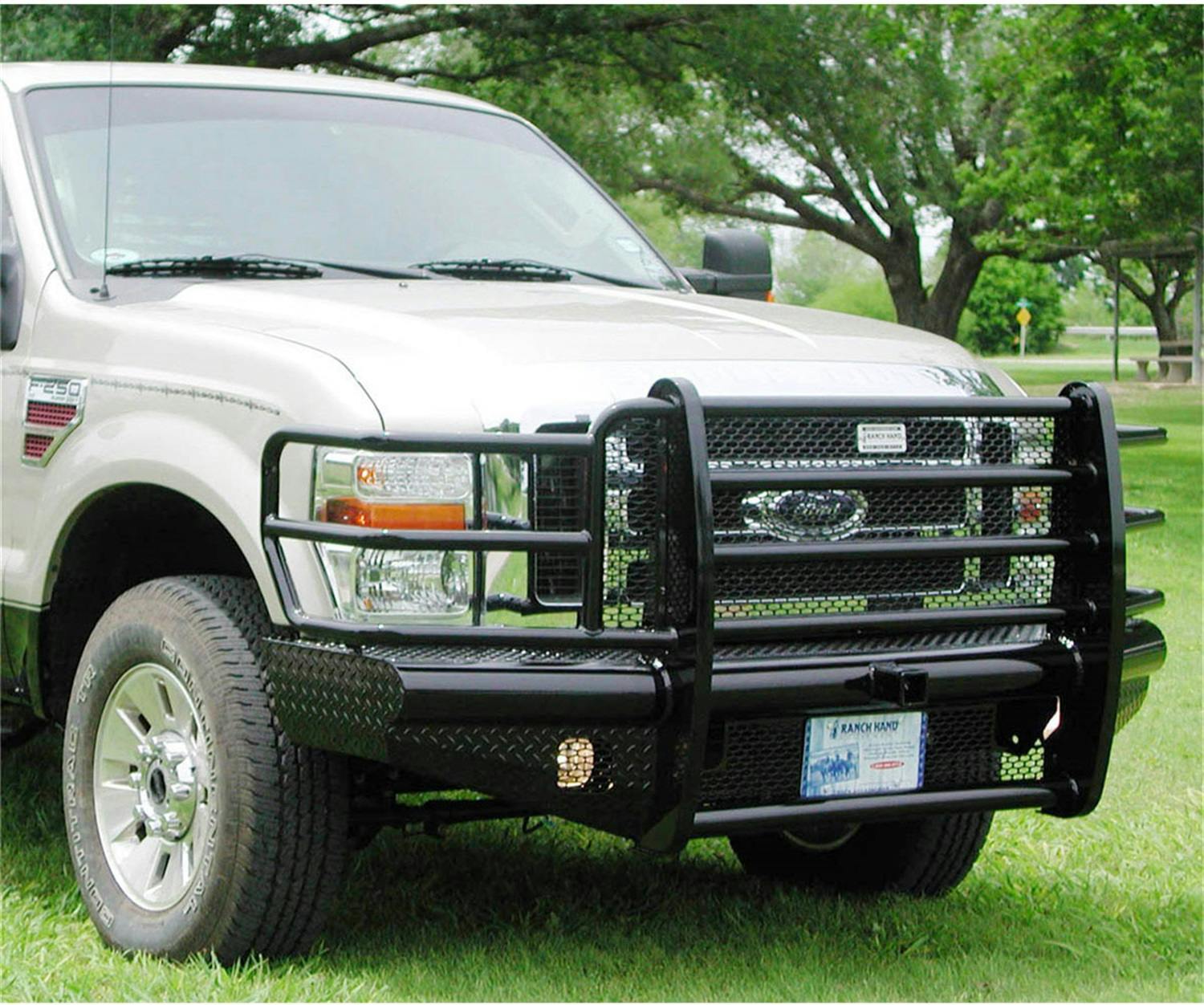 Ranch Hand FBF081BLR Legend Front Bumper with Grille Guard