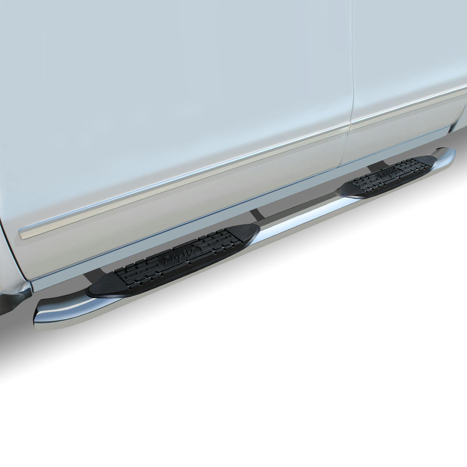 ブレースバー ホワイト REN Raptor Series 1507-0442 4 OE Style Curved Oval Step Bars