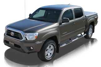 Raptor Series 1504-0270 4 OE Style Curved Oval Step Bars Polished Stainless Steel