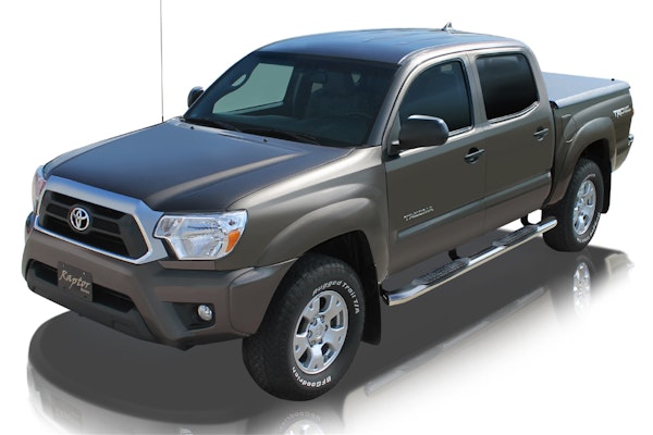 Raptor Series 1504-0270 4 OE Style Curved Oval Step Bars Polished Stainless Steel