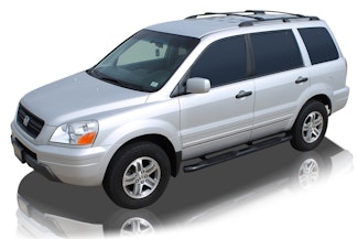 Raptor Series 1505-0192B 4 OE Style Curved Oval Step Bars Black E-Coated