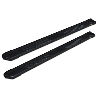 Raptor Series 1703-0344BT 6 in OEM Style Slide Track Running Boards Black Textured Aluminum