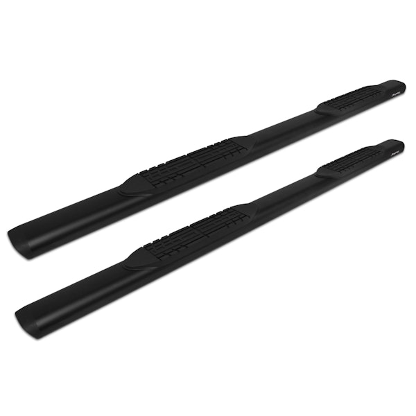 Raptor Series 2004-0142BT Raptor Series 5 in Oval Style Slide Track Running Boards Black Textured Aluminum